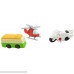 Mini Erasers Take-Apart Choose A Profession Helicopter Motorcycle Bus Dump Truck Airplane Ship Football Soccer Ball Basketball Pack of 9 B01M234KVX
